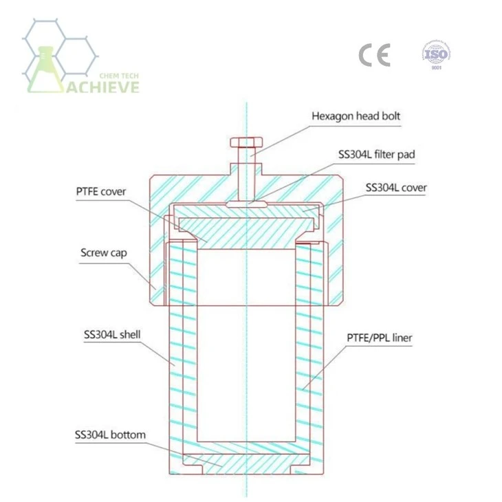 Teflon Lined Hydrothermal Autoclave